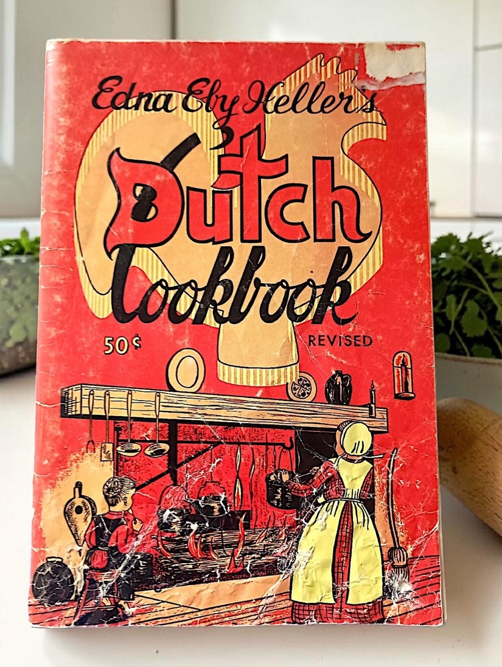 Edna Eby Heller's Dutch Cookbook Revised 1960 Booklet Vintage Farmhouse Rustic